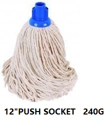 Cleaning Mop Head 12 inch (Push In Socket) 